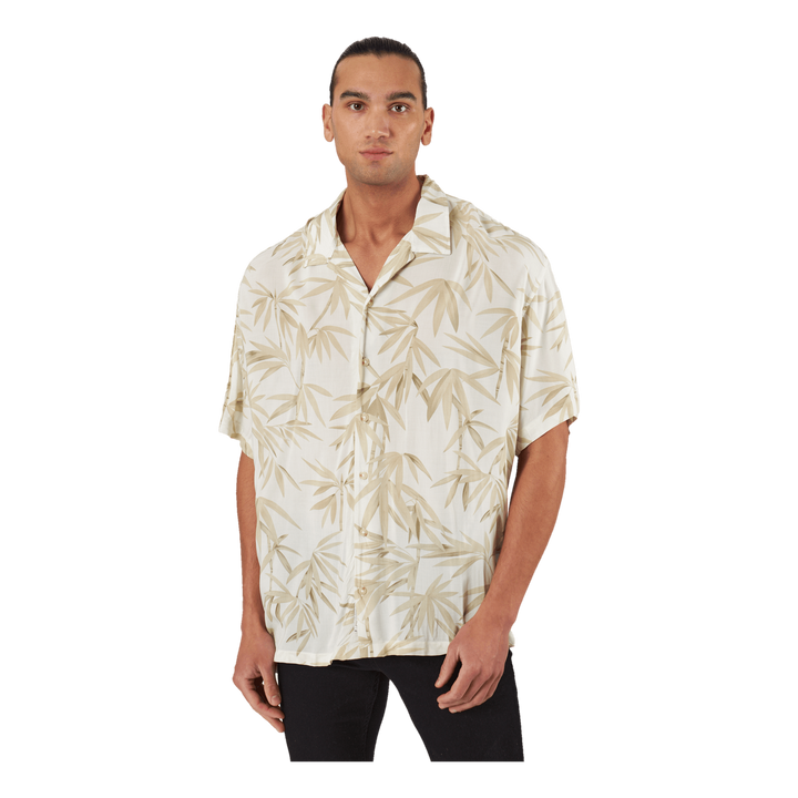 Jprbluray Print Resort Shirt S White