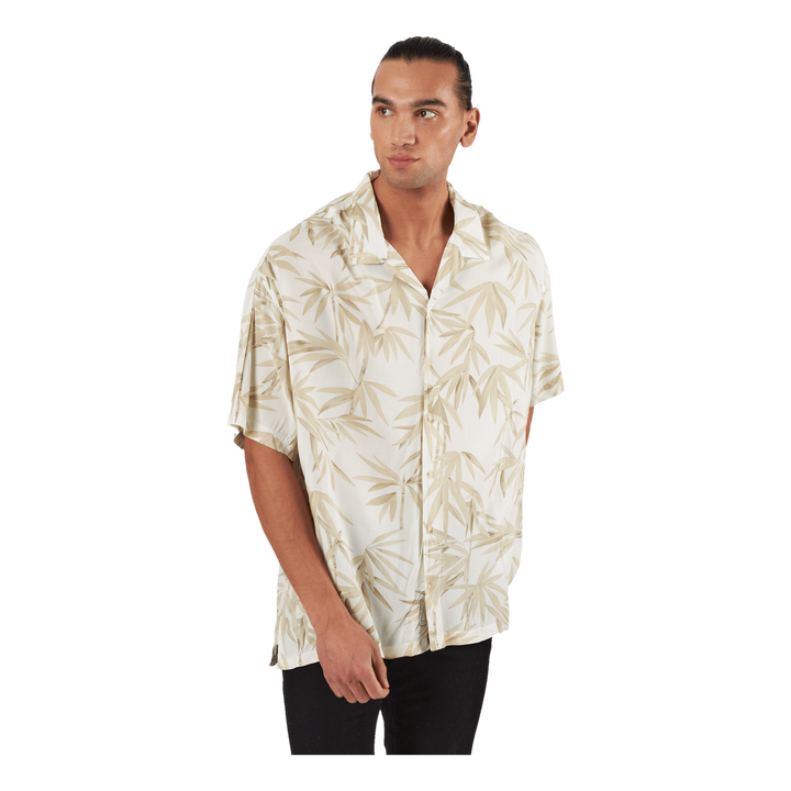 Jprbluray Print Resort Shirt S White