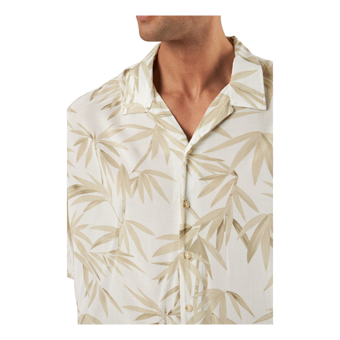 Jprbluray Print Resort Shirt S White
