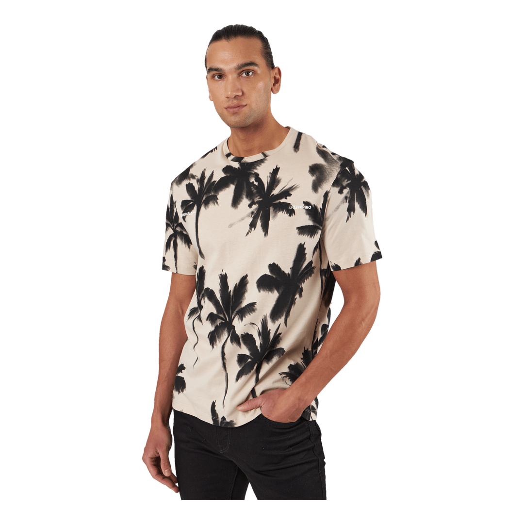 Palm Tree Print T-shirt White