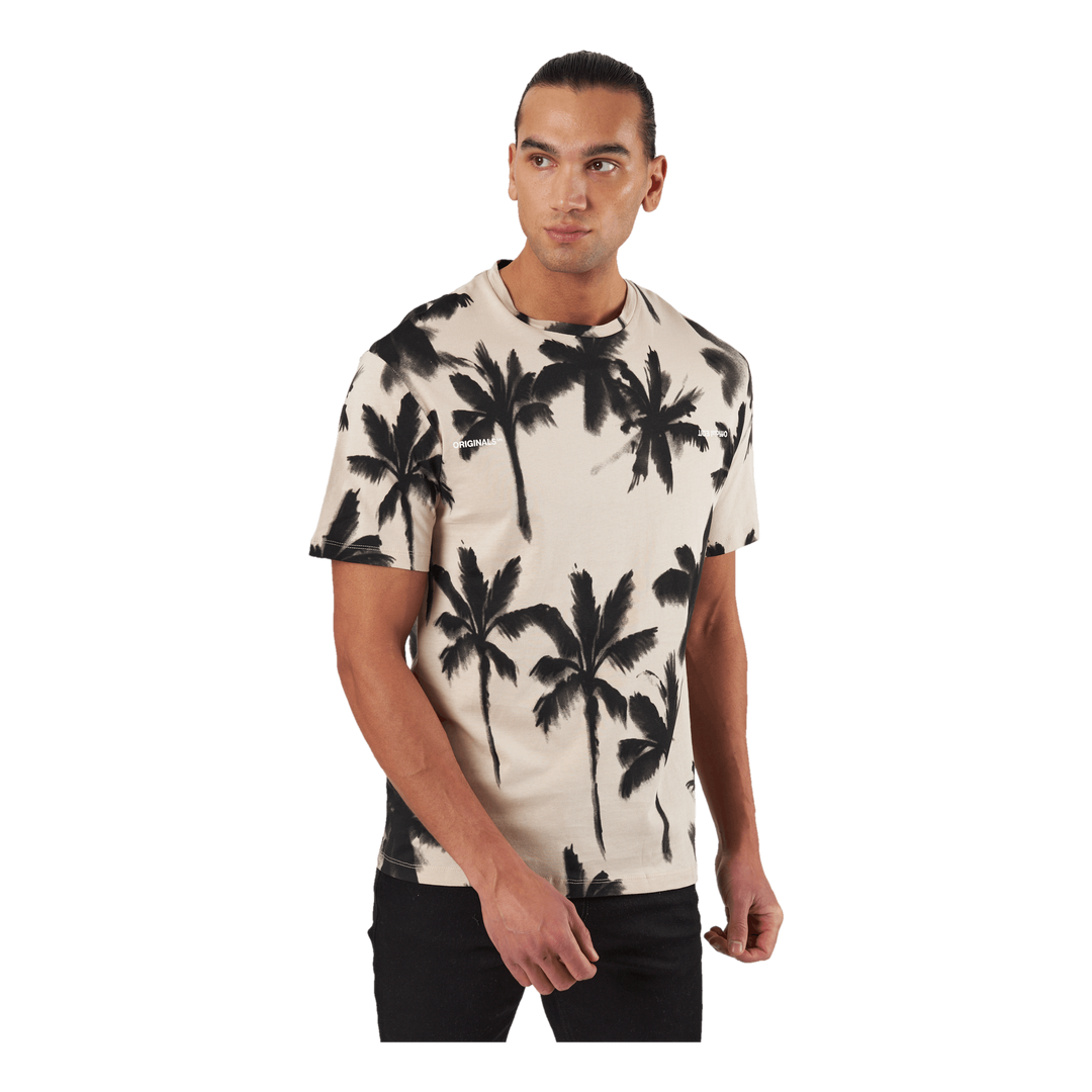 Palm Tree Print T-shirt White