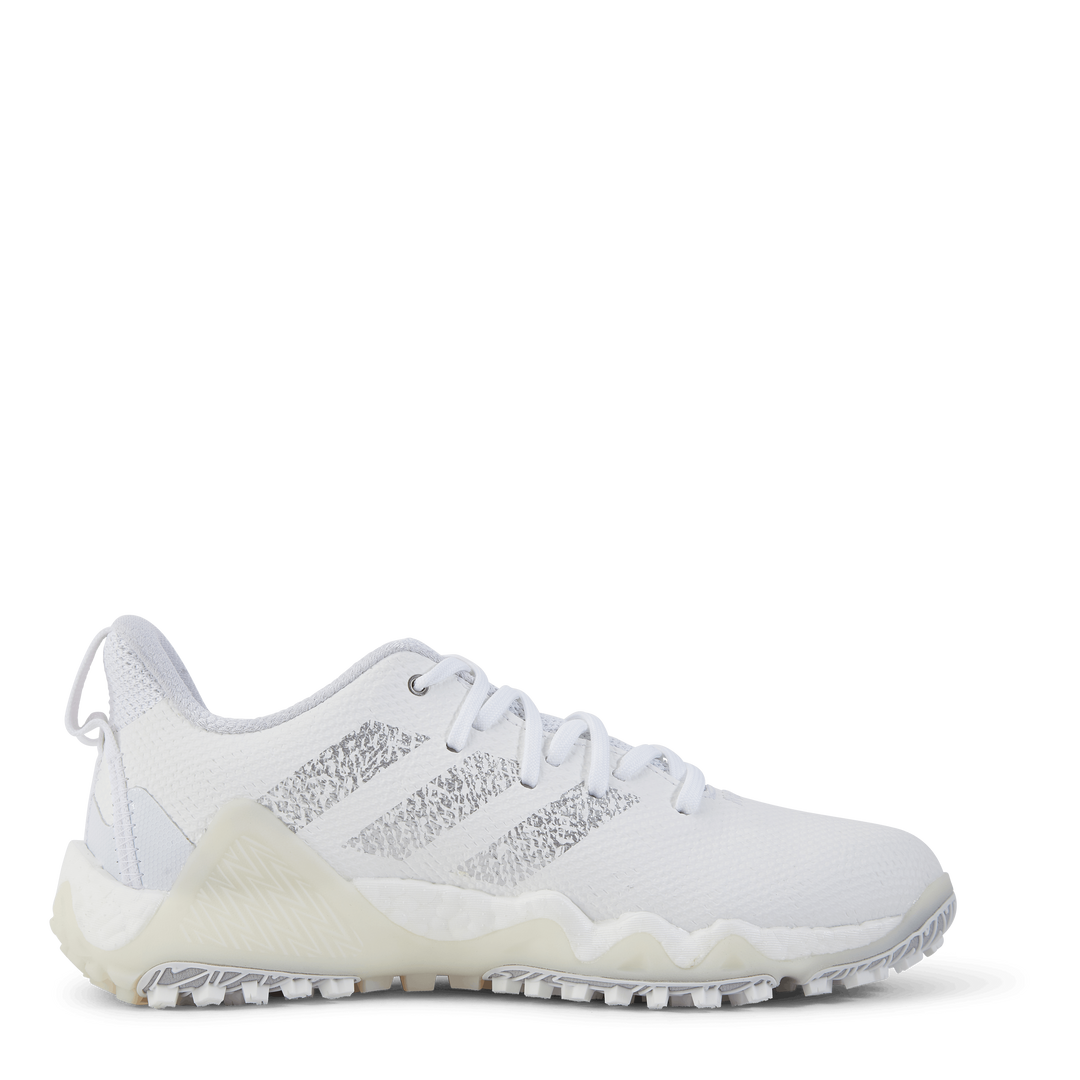 Codechaos 22 Spikeless Golf Shoes Cloud White / Silver Metallic / Clear Pink