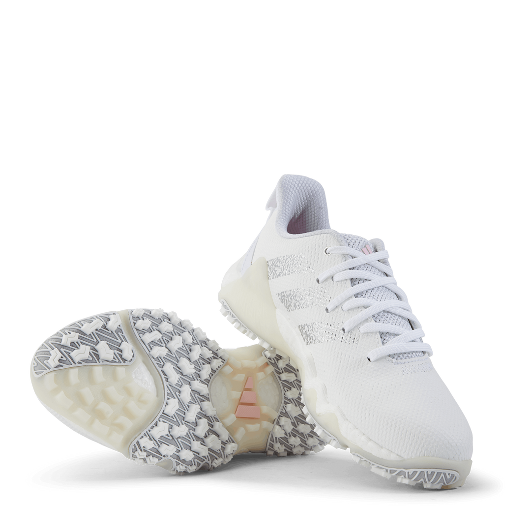 Codechaos 22 Spikeless Golf Shoes Cloud White / Silver Metallic / Clear Pink