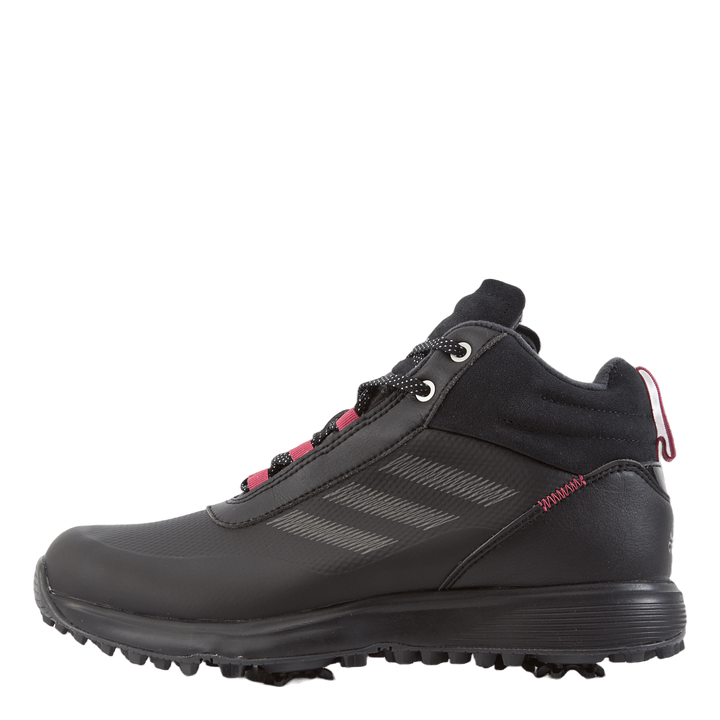 S2G Mid-Cut Golf Shoes Core Black / Dark Silver Metallic / Wild Pink