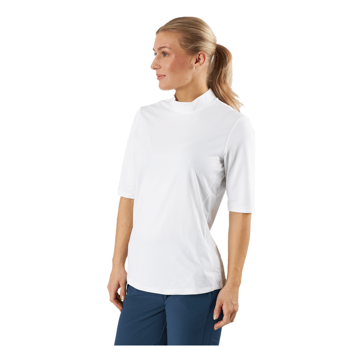 Essentials Mock Polo Shirt White