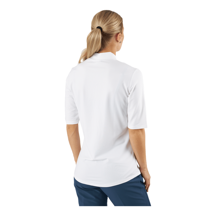 Essentials Mock Polo Shirt White