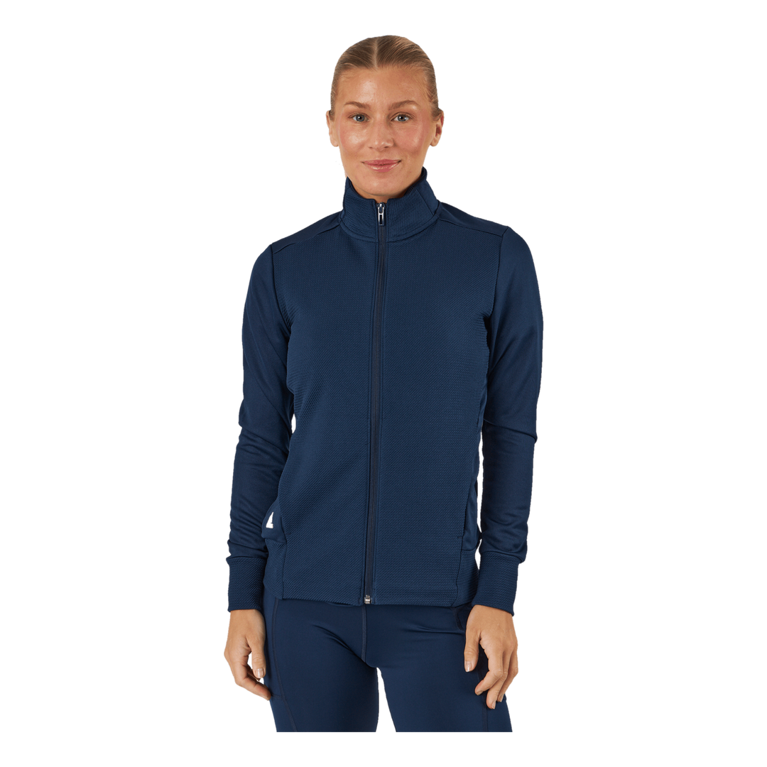 Textured Full-Zip Jacket Collegiate Navy