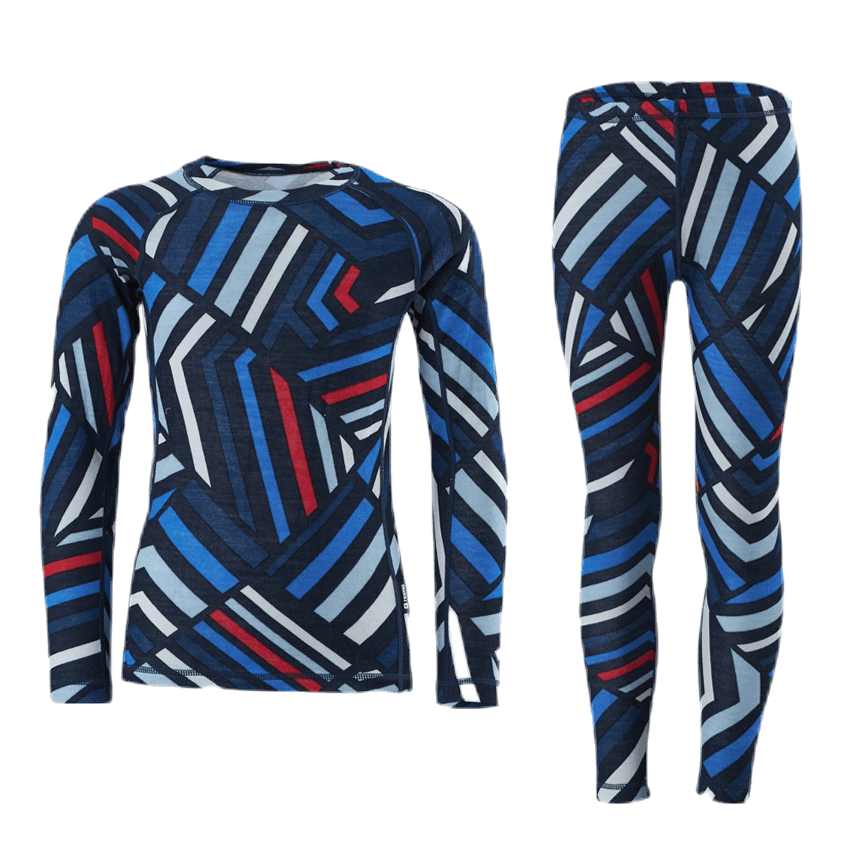 Taitoa Wool/Bamboo Blue/Red