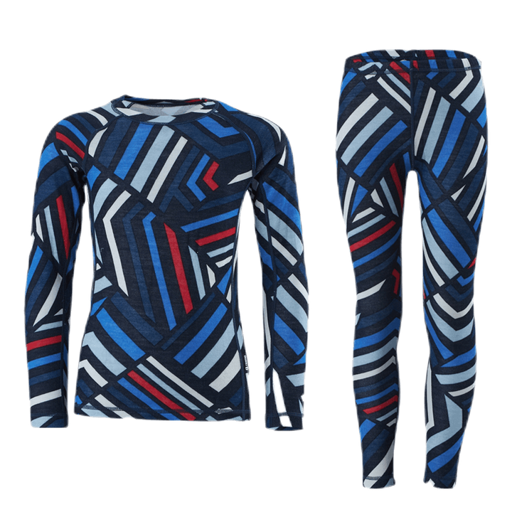 Taitoa Wool/Bamboo Blue/Red