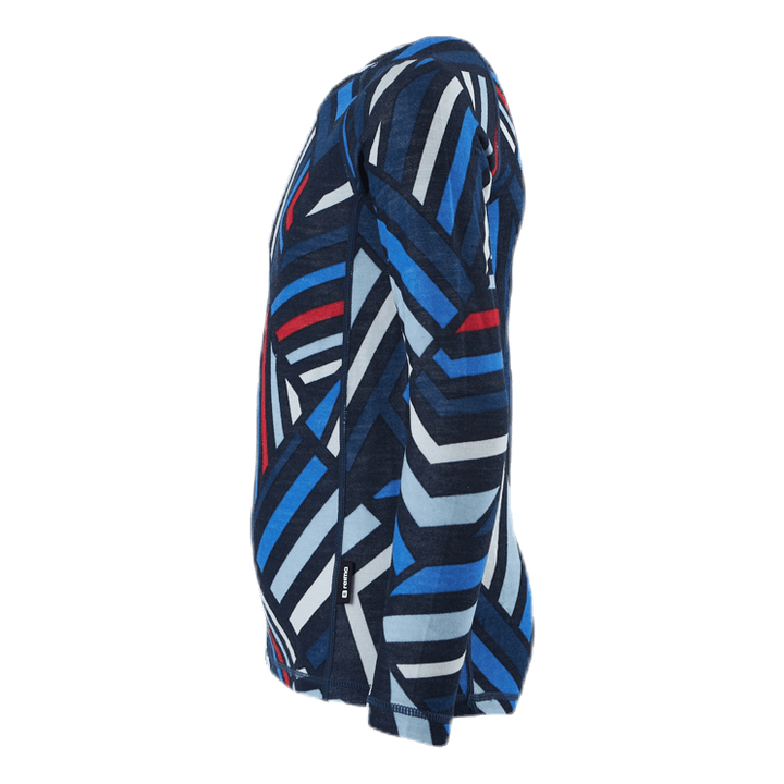 Taitoa Wool/Bamboo Blue/Red