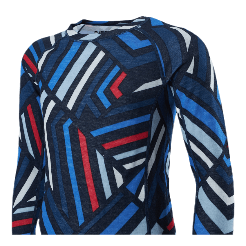 Taitoa Wool/Bamboo Blue/Red