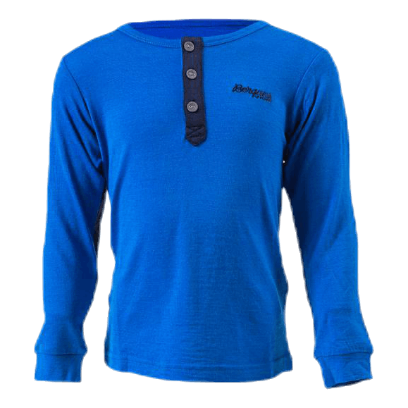 Myske Wool Kids Shirt Blue