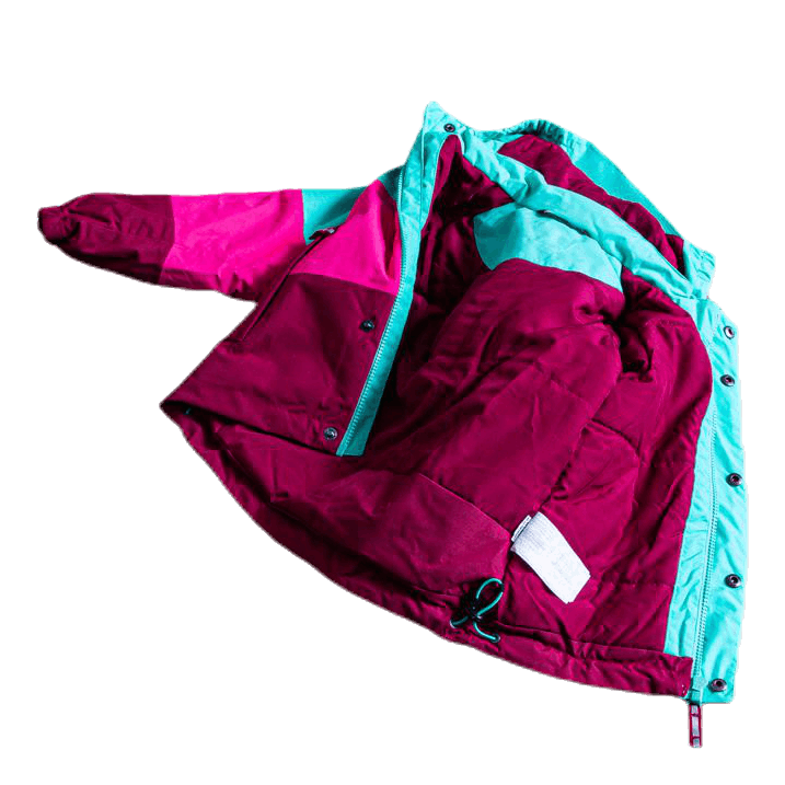 Lilletind Insulated Kids Jacket Pink/Green