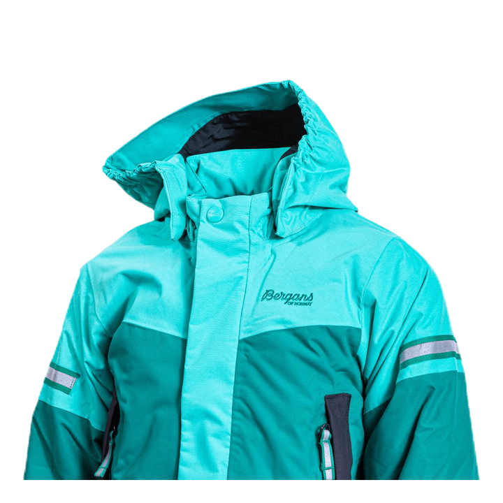 Lilletind Insulated Kids Jacket Green/Grey