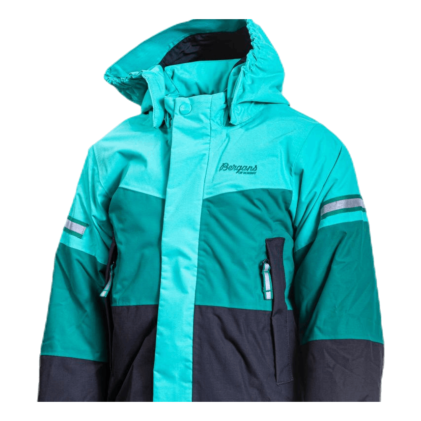 Lilletind Insulated Kids Jacket Green/Grey