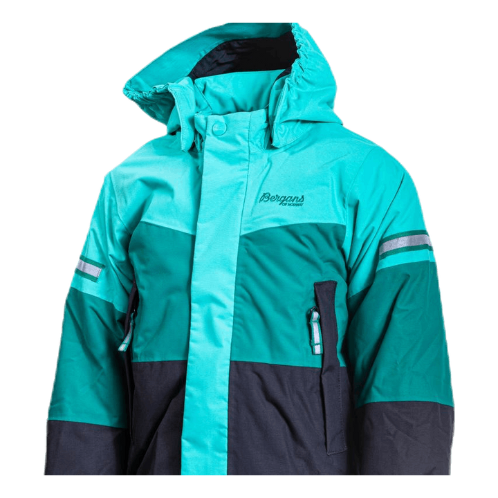 Lilletind Insulated Kids Jacket Green/Grey