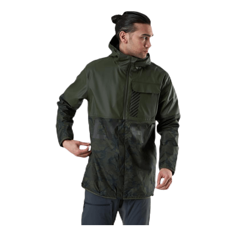 Active Hybrid Pu Jacket Green