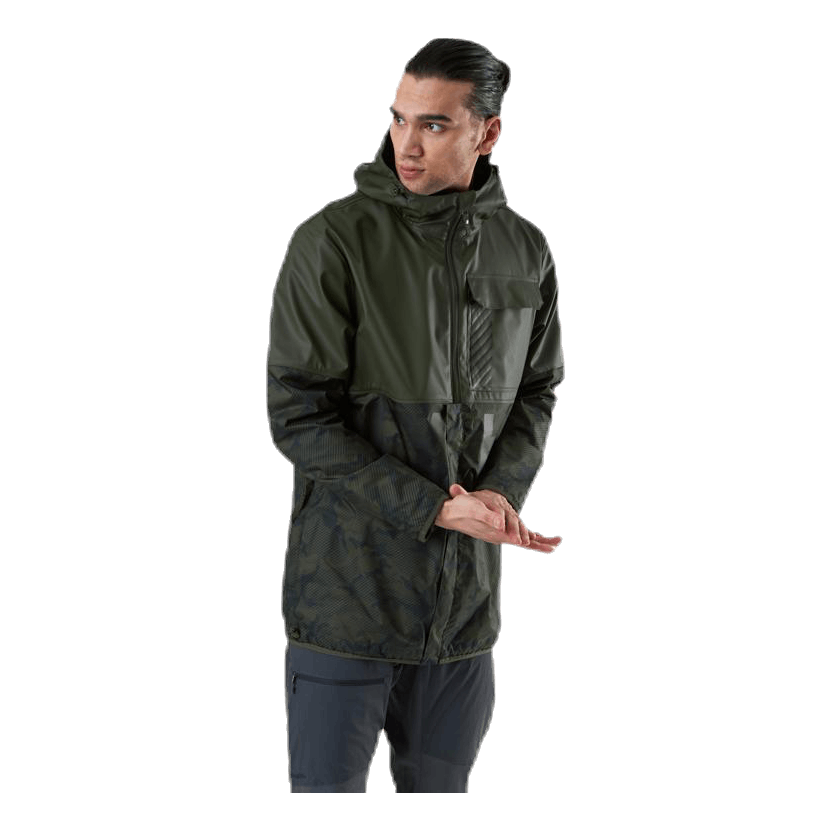 Active Hybrid Pu Jacket Green