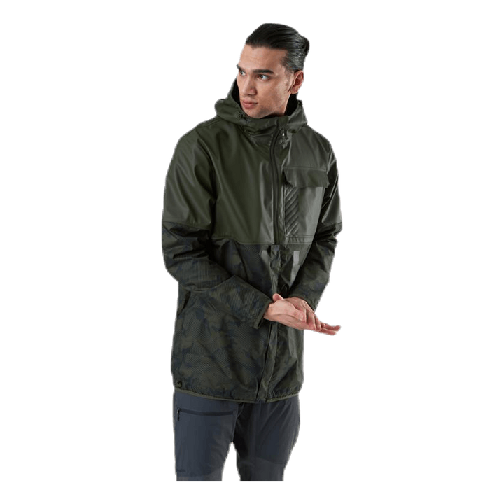 Active Hybrid Pu Jacket Green