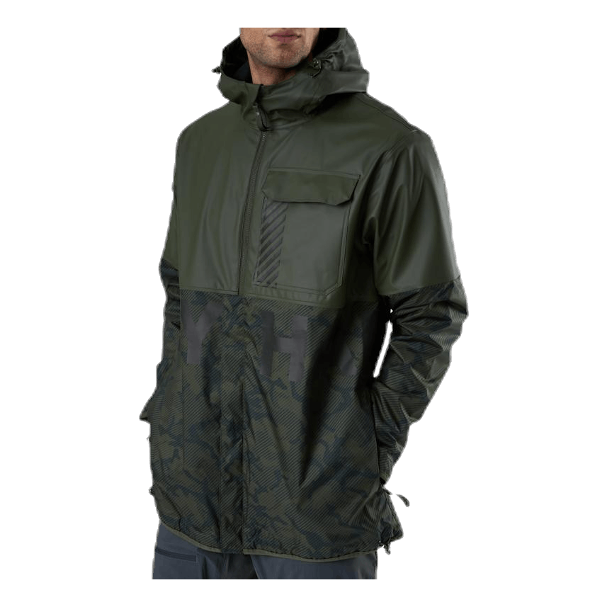Active Hybrid Pu Jacket Green