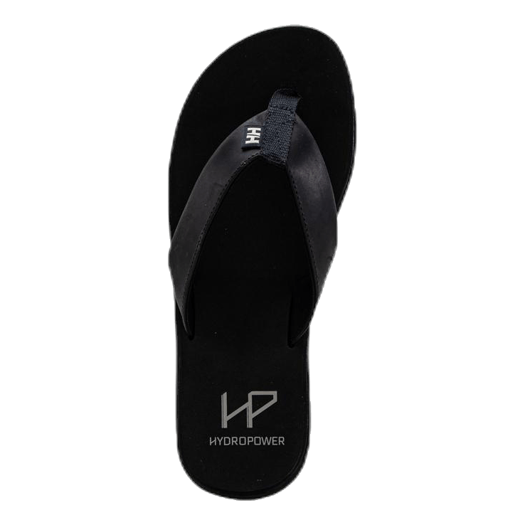 Seasand Leather Sandal Black