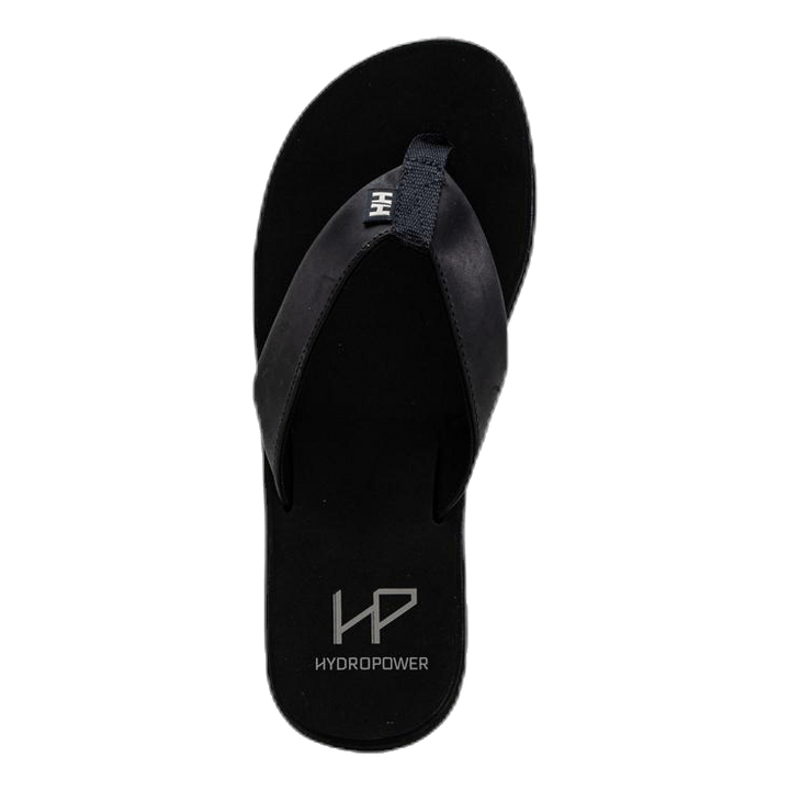 Seasand Leather Sandal Black