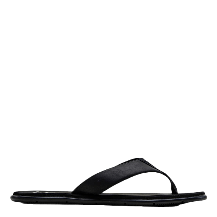 Seasand Leather Sandal Black