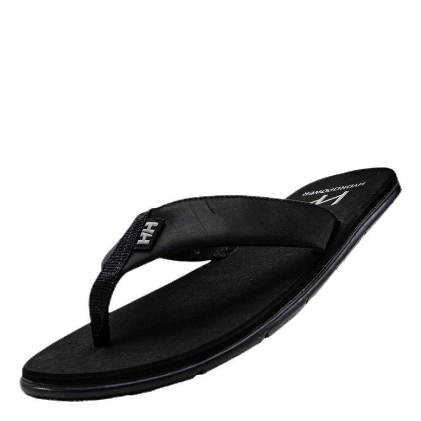Seasand Leather Sandal Black