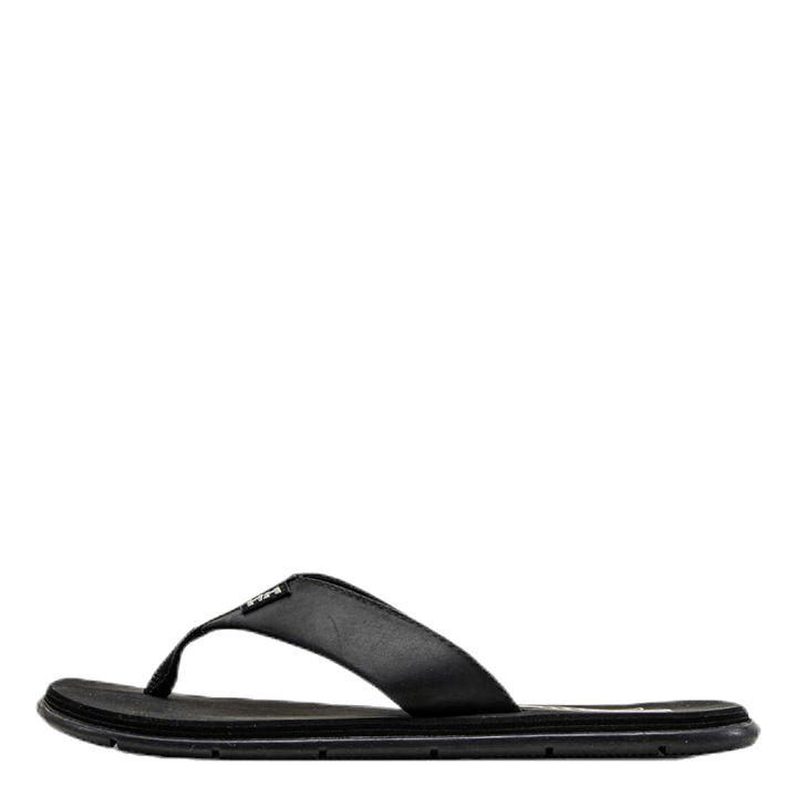 Seasand Leather Sandal Black