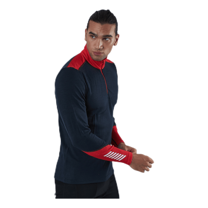 Lifa Merino Midweight 1/2 Zip Blue