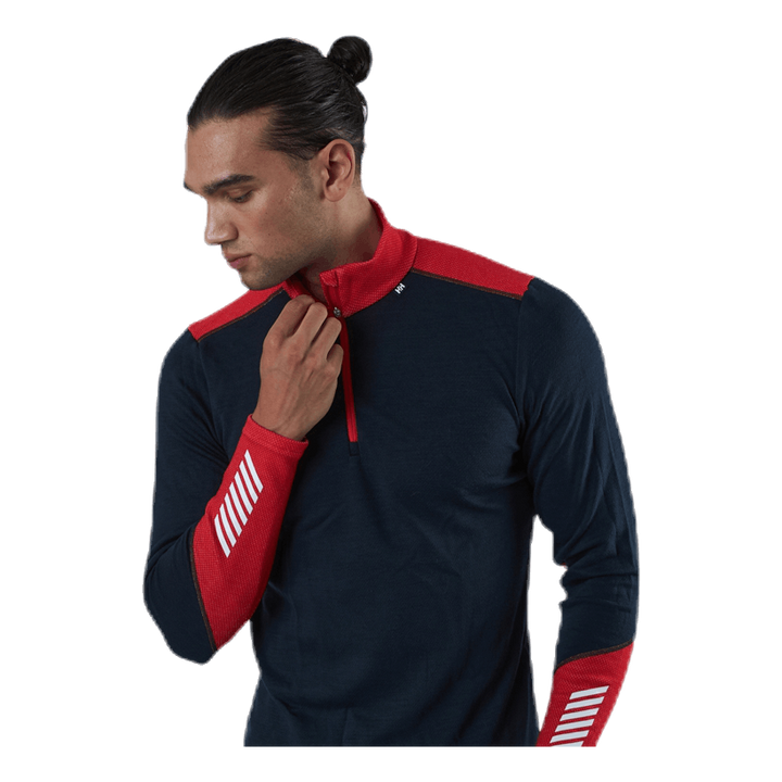 Lifa Merino Midweight 1/2 Zip Blue