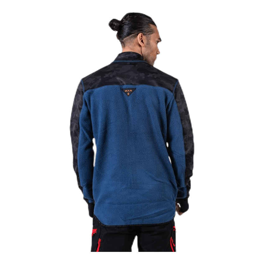 Camo Fleece Jacket Blue