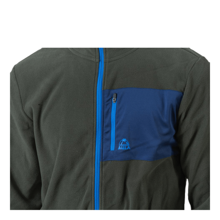 Fleece Jacket Olive green/Blue