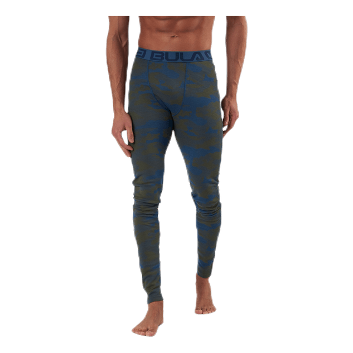 Camo Merino Wool Pants Blue/Green