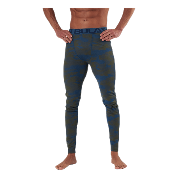 Camo Merino Wool Pants Blue/Green