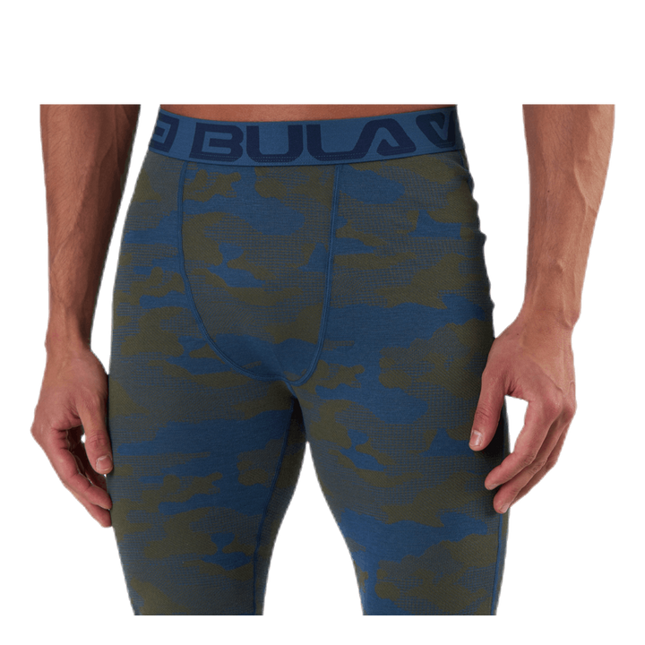 Camo Merino Wool Pants Blue/Green