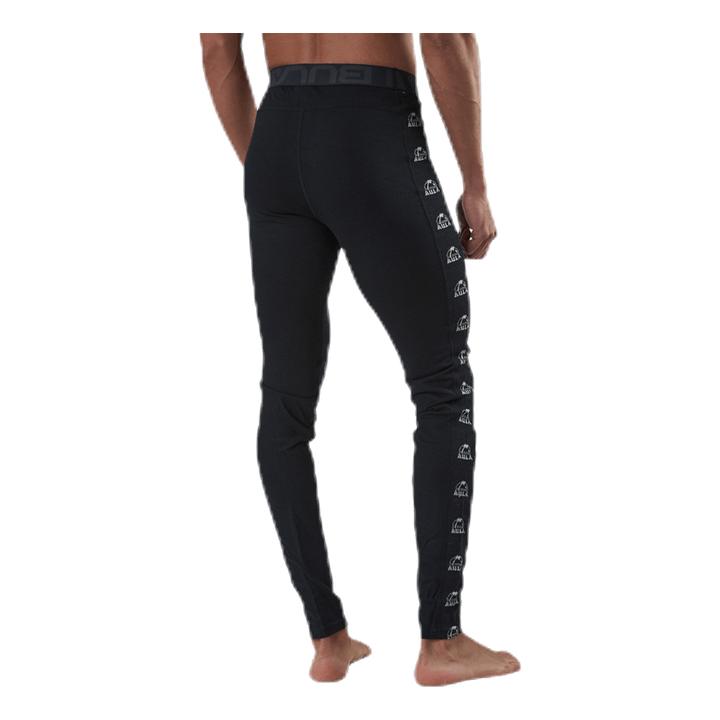 Tape Merino Wool Pants Black