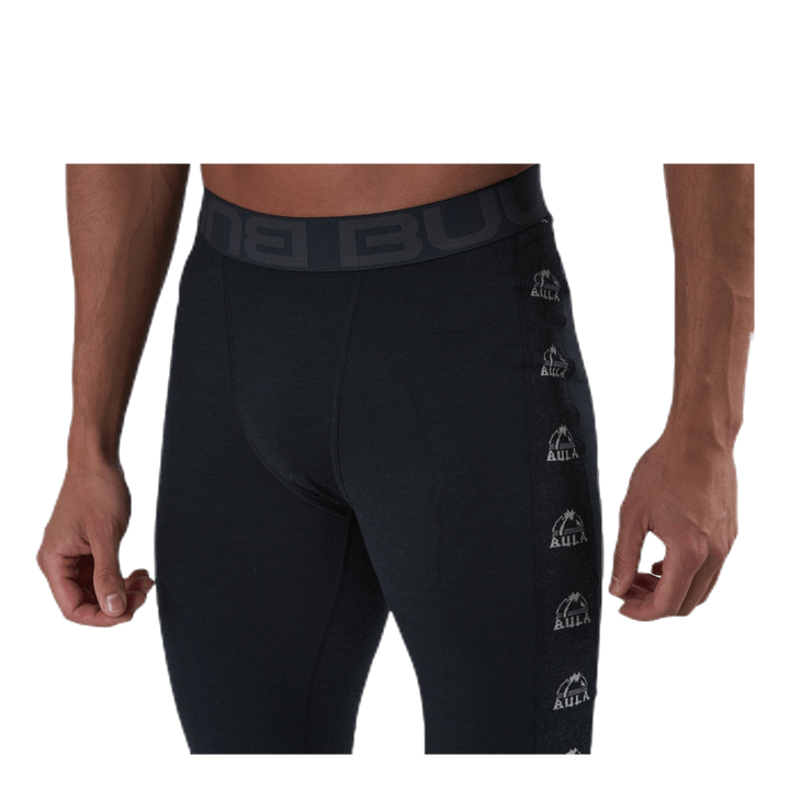 Tape Merino Wool Pants Black