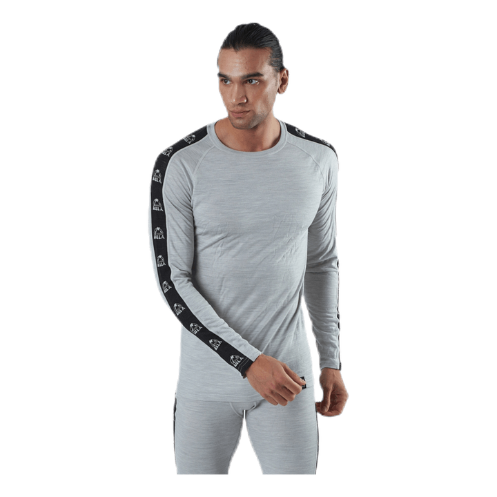 Tape Merino Wool Crew Grey