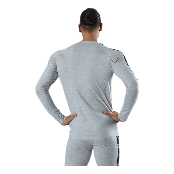 Tape Merino Wool Crew Grey