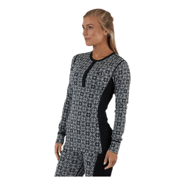 Rose Long Sleeve Shirt Black