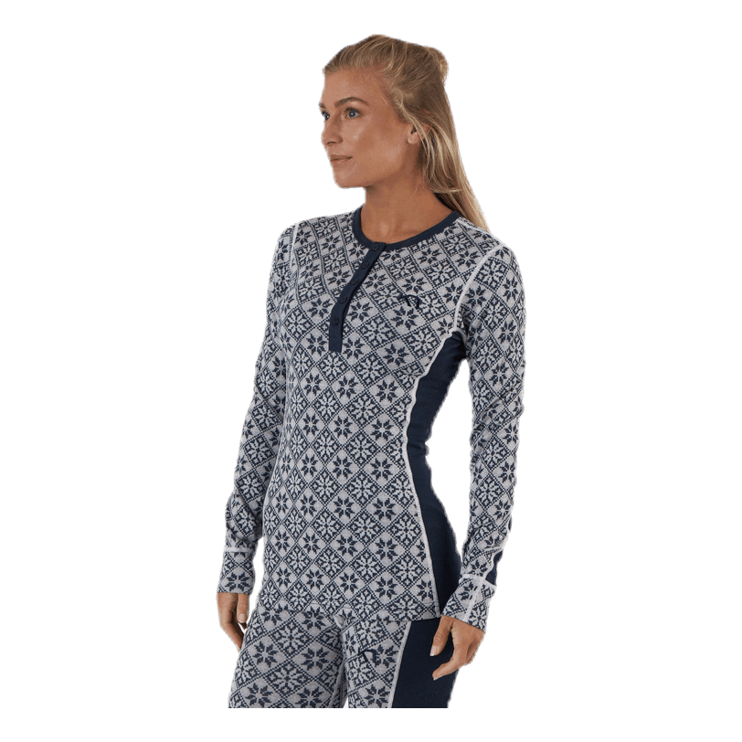Rose Long Sleeve Shirt Blue