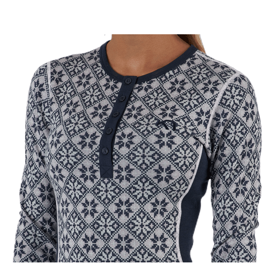 Rose Long Sleeve Shirt Blue