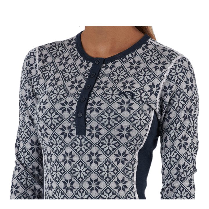 Rose Long Sleeve Shirt Blue