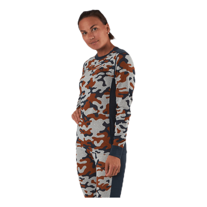 Kongle Long Sleeve Shirt Patterned/Brown