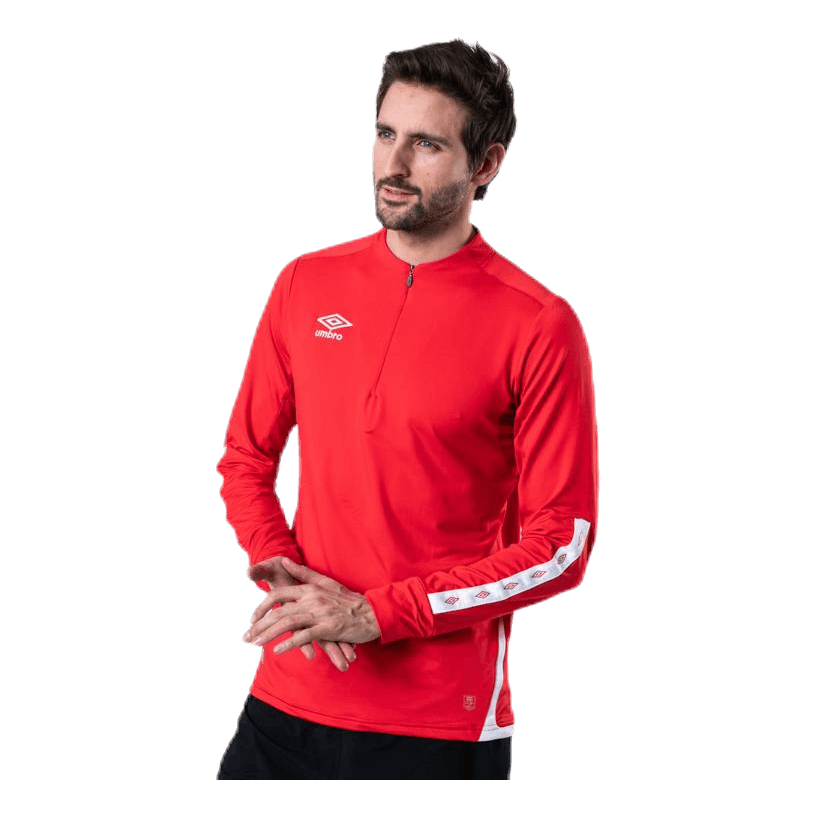 UX Elite Halfzip Top White/Red
