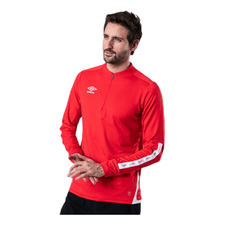 UX Elite Halfzip Top White/Red