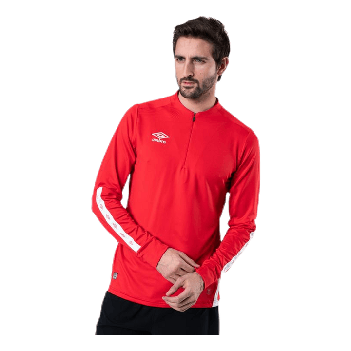 UX Elite Halfzip Top White/Red