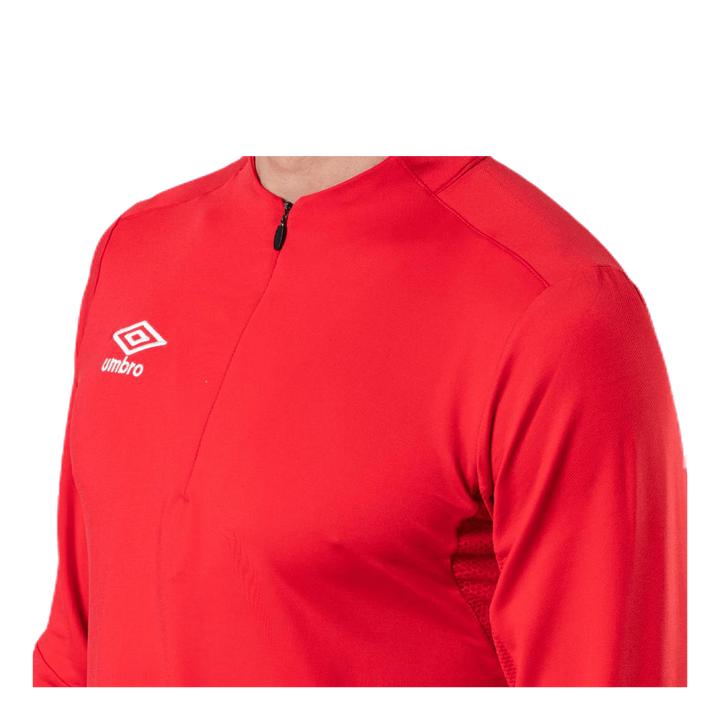 UX Elite Halfzip Top White/Red