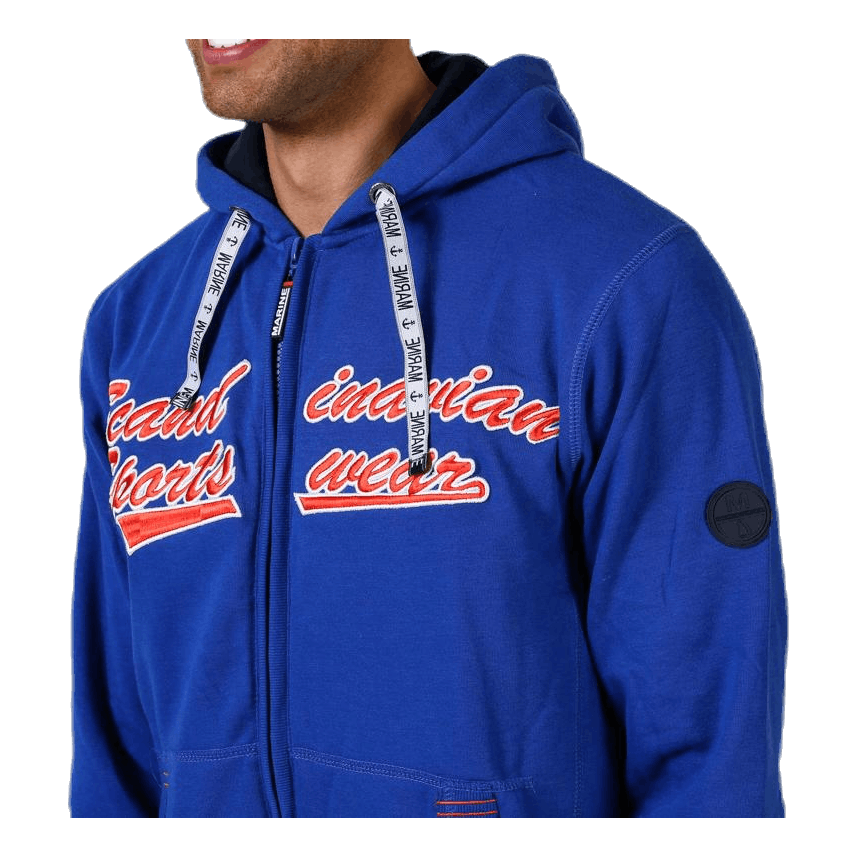 La Rochelle Zip Hood Blue